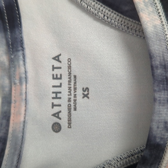 Athleta Shanti Crop Tank Powervita Fabric Tie-Dye Women's Size XS - Picture 2 of 5